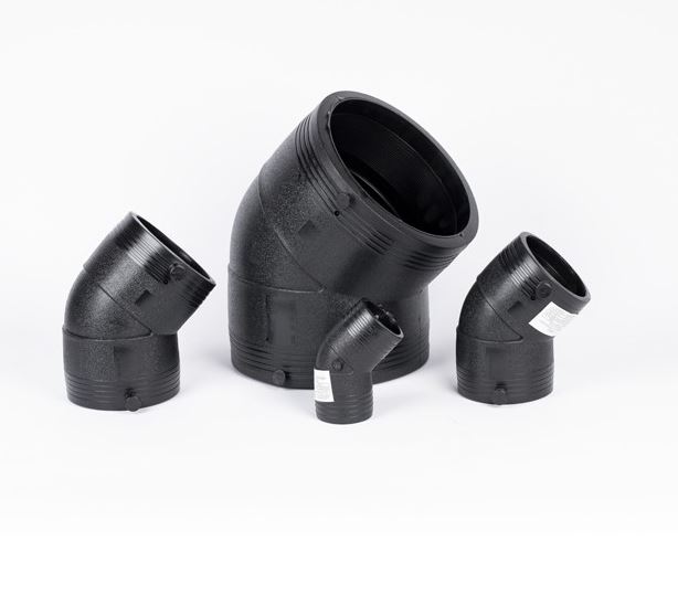 HDPE Elektrofüzyon 45 Derece Dirsek tasarımı, sıvı veya gaz boru hatlarındaki akış verimliliğini nasıl artırır?